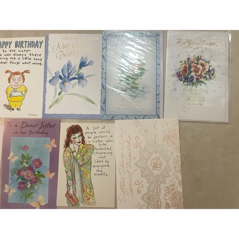 9 Happy Birthday Sister Greeting Cards
